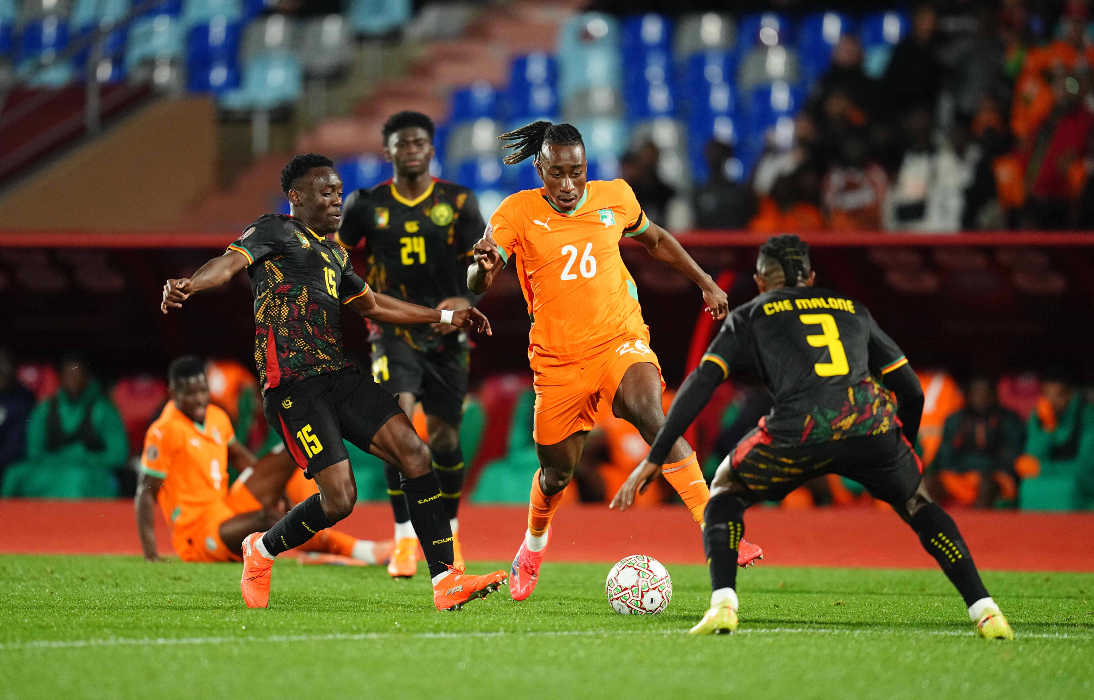 Yan Diomande picks up another point against Cameroon